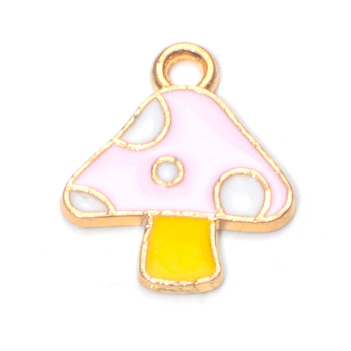Wholesale Chic Pink Alloy Oil Drip DIY Jewelry Charms Crown Theme for Bracelet Necklace Bag Decoration