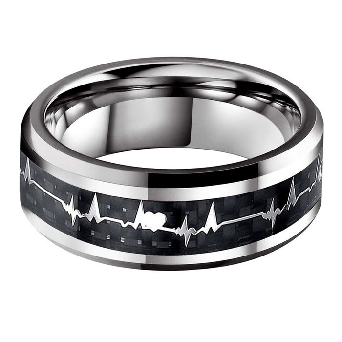 Wholesale Advanced Fashion Carbon Brazed Titanium Steel Ring, Popular Love Style Ring