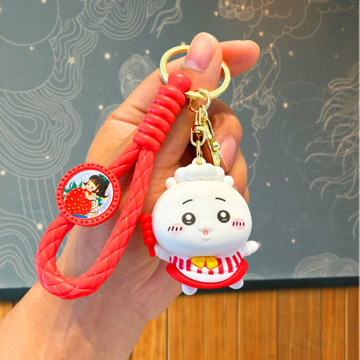 Wholesale Cartoon Silicone Doll Keychain JDC-KC-JuJi028