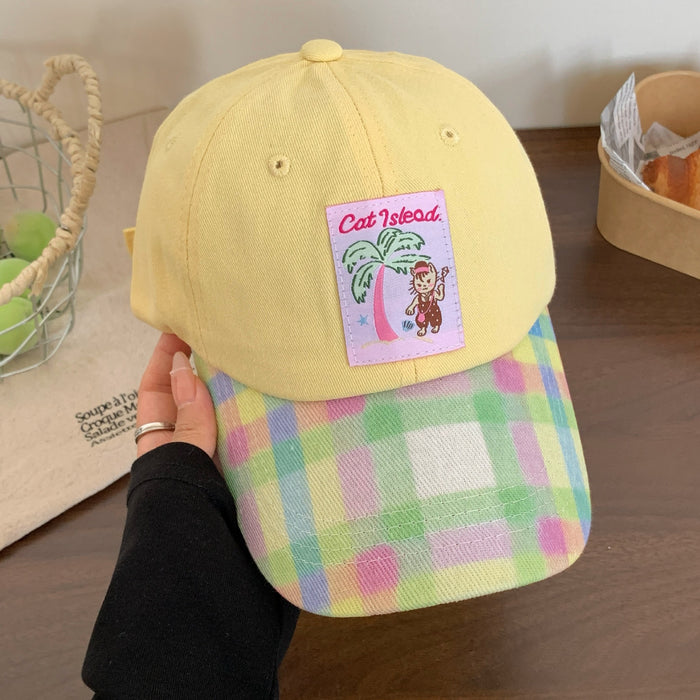 Wholesale New Cute Embroidered Duck Tongue Hat Versatile Sunshade and Sunscreen Baseball Hat