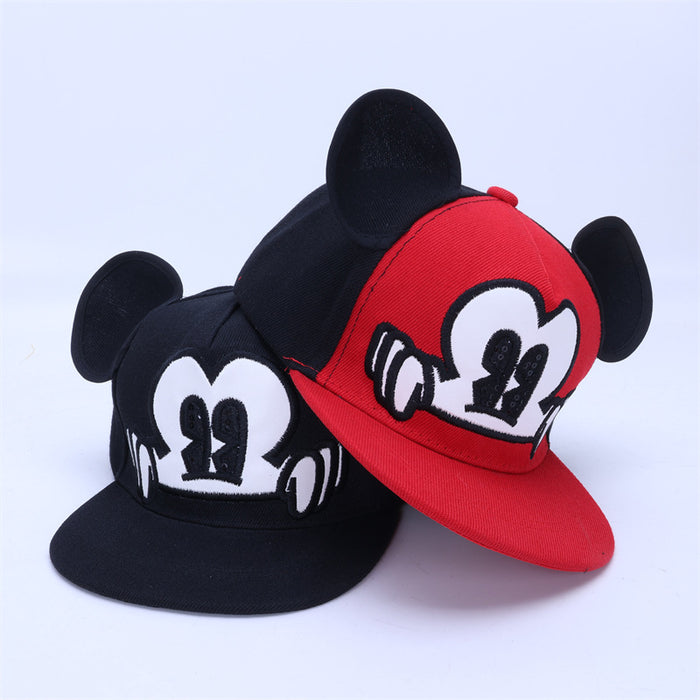 Wholesale Trendy Cute Cartoon Kids Baseball Cap Flat Brim Adjustable Sun Protection