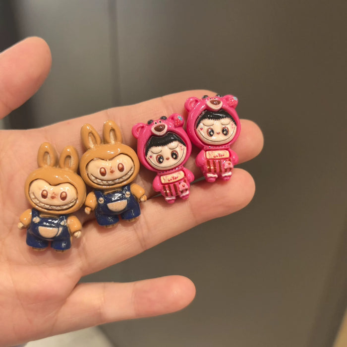 Wholesale Handmade Niche Silver Needle Earrings Cute