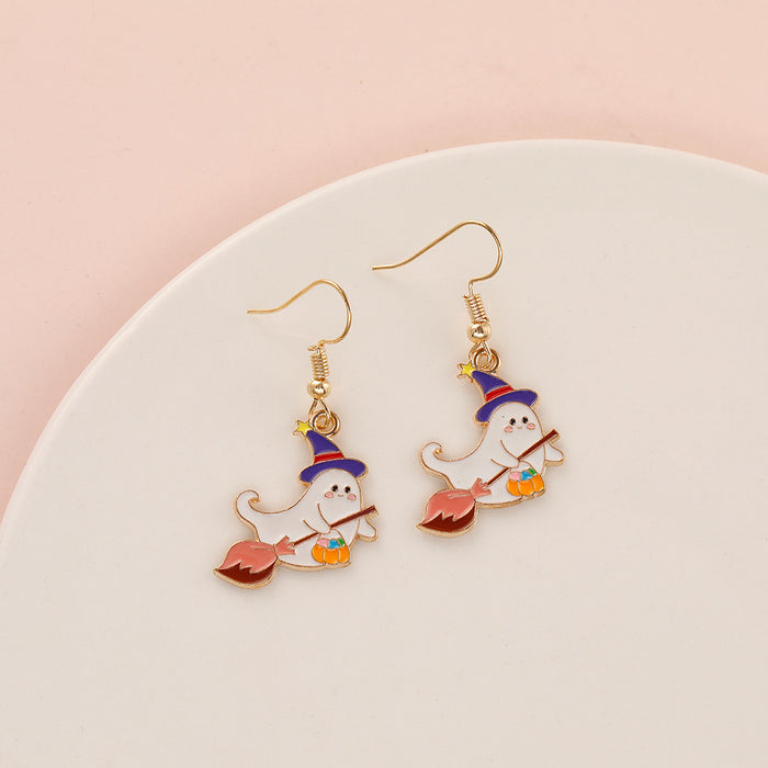 Wholesale   Earrings Temu Popular Devil Pumpkin Bat Holiday Earrings