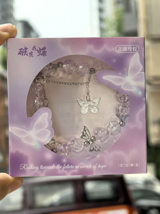 Wholesale Gradient floral glass beads, high-end crystal glass bracelet DIY original personalized bracelet