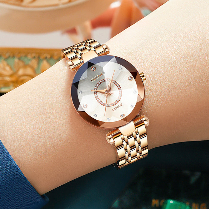 Wholesale Quartz Watch Diamond Steel Band Women's Watch JDC-BT-TSR003