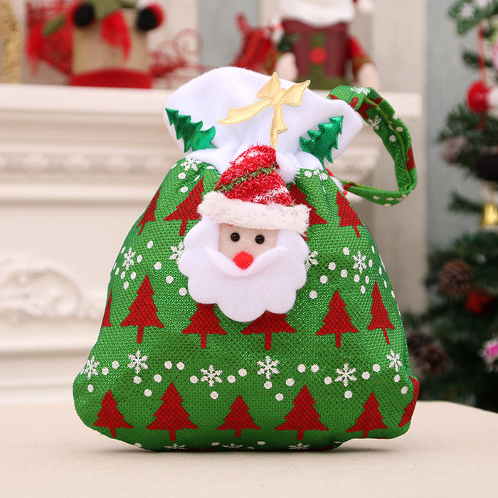 Wholesale Christmas Apple Bag, Handbag, Christmas Eve Gift Bag, Kidsren' s Small Gift Bag, Christmas Apple Bag