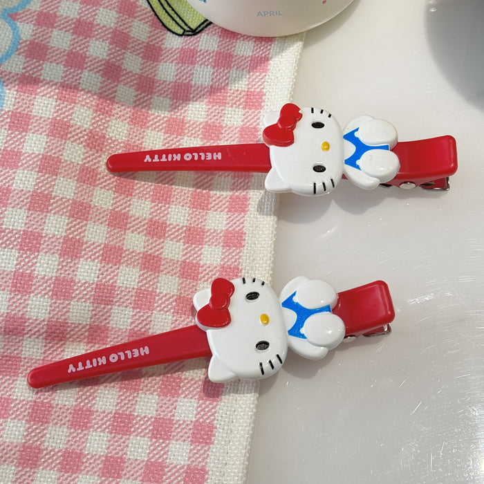 Wholesale   Hairpin Girl Korean Style One-character Clip Cartoon for Girls  Bangs Clip Female