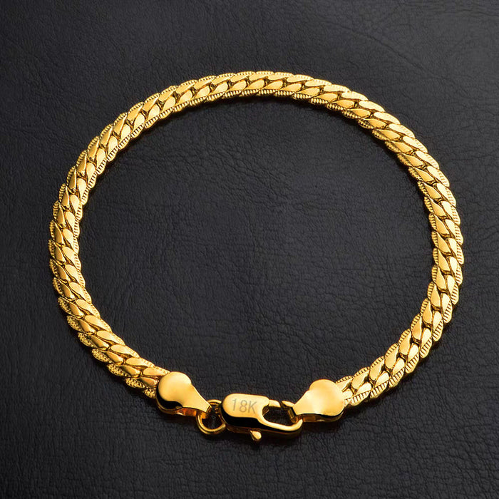 Wholesale gold plated side bracelet