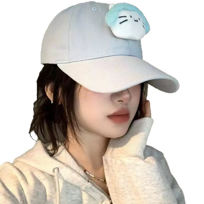 Wholesale Cute headphones music cat duckbill hat new versatile casual baseball hat