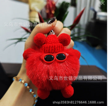 Wholesale Plush Briquette Cartoon Keychain JDC-KC-Shimin004