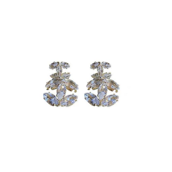 Wholesale Zirconia Letter Earrings JDC-ES-Pushe001