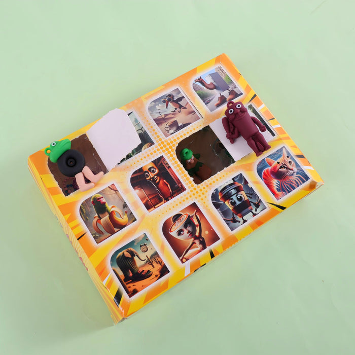 Wholesale Quirky abstract keychain pendant