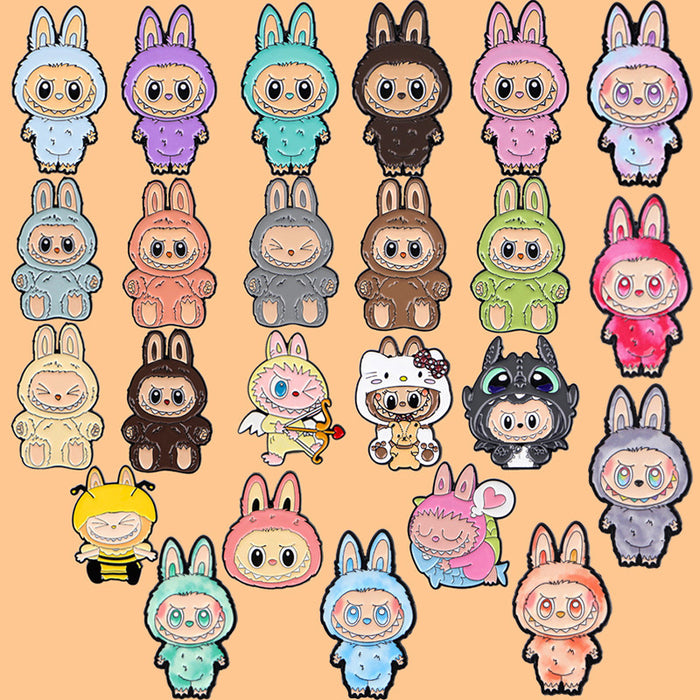 Wholesale Cartoon Character Series Brooch Badge Clothing Backpack Decoration Alloy