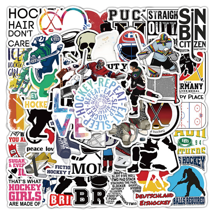 Wholesale 60 Pieces of Ice Hockey Graffiti Stickers