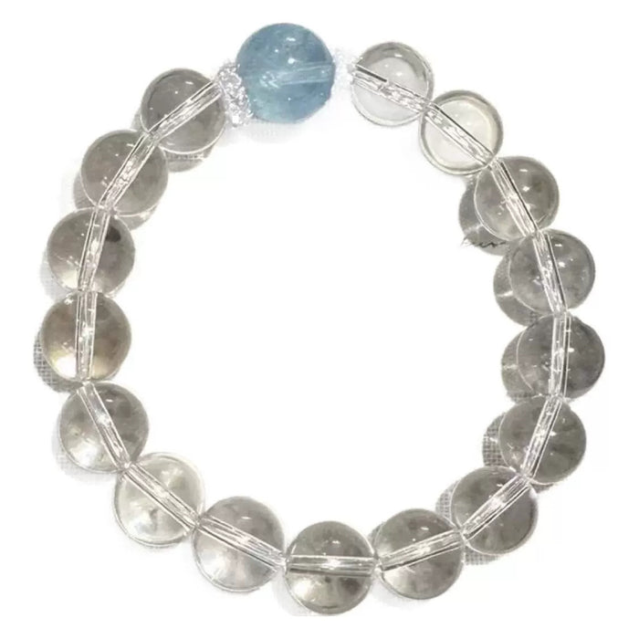 Wholesale White crystal aquamarine bracelet hand-beaded simple jewelry
