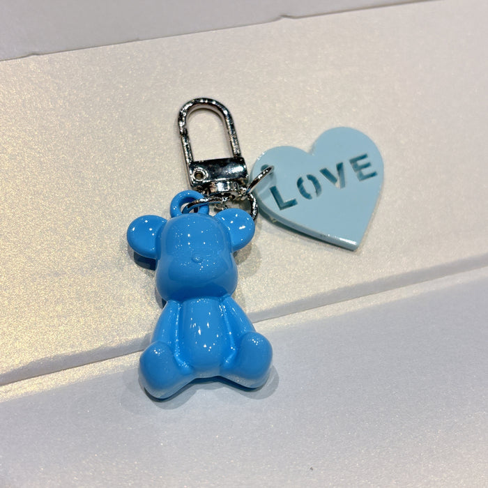 Wholesale Cartoon plated keychain DIY mobile pendant versatile hanging accessory small gift