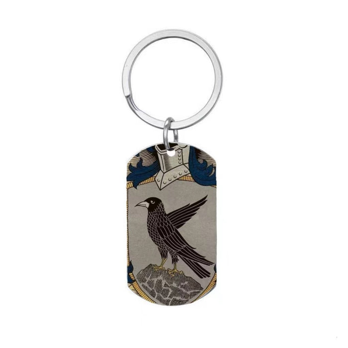 Wholesale Color Printed Stainless Steel Keychain JDC-KC-JinZ020