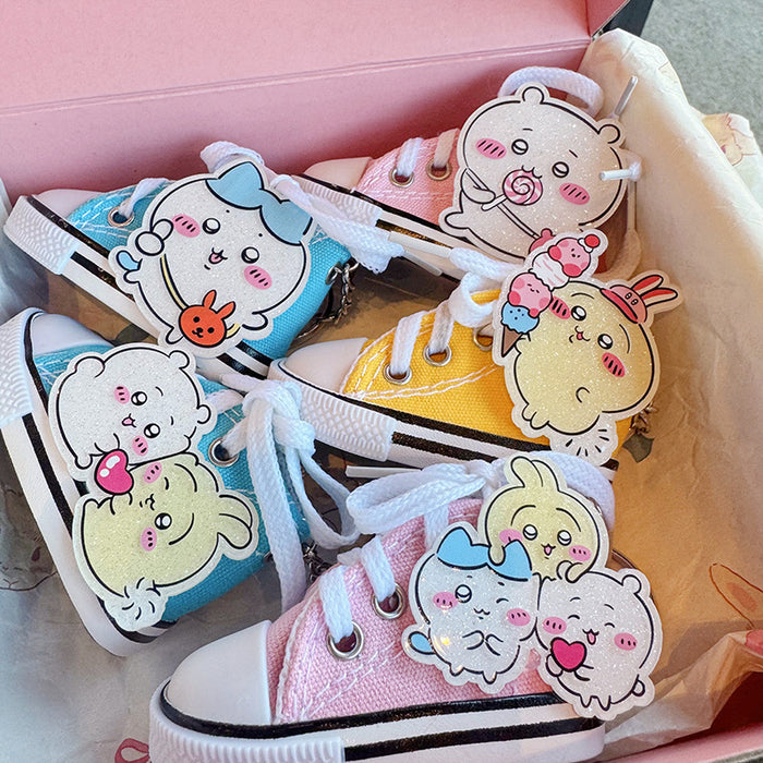 Wholesale Acrylic Rabbit White Shoes Keychain Couple Keychain