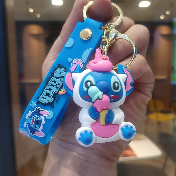 Wholesale Cartoon keychain figurine costume pendant student backpack keychain claw machine small gift