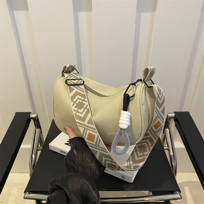 Wholesale Trendy Nylon Pillow Bag Khaki Street Style Shoulder Crossbody Bag Fashion Accessory