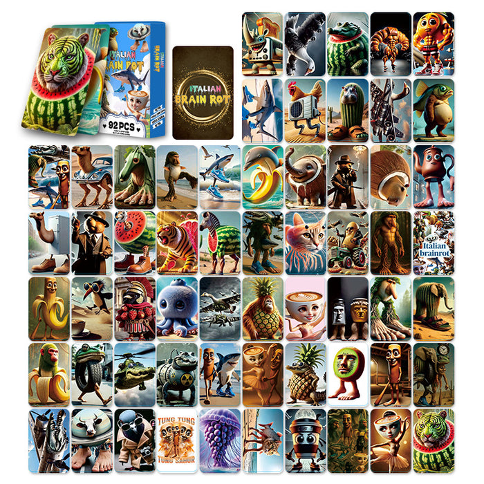 Wholesale 184pcs LOMO card double-sided wooden stick person photo card sticker