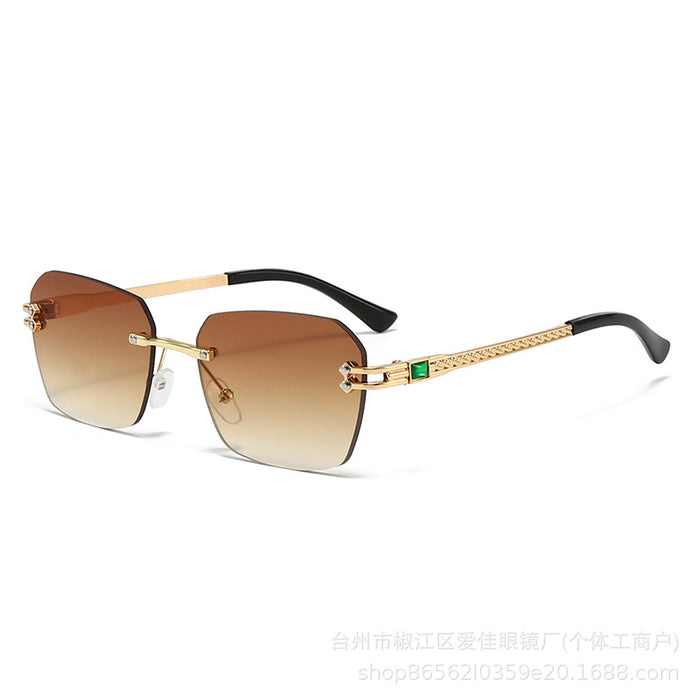 Wholesale New Fashionable Frameless Cut Edge Sunglasses, Personalized Trendy Sunglasses, Sunglasses