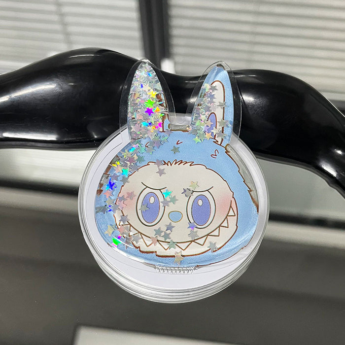 Wholesale Creative Flowing Sand Soft Pack Cartoon Phone Stand