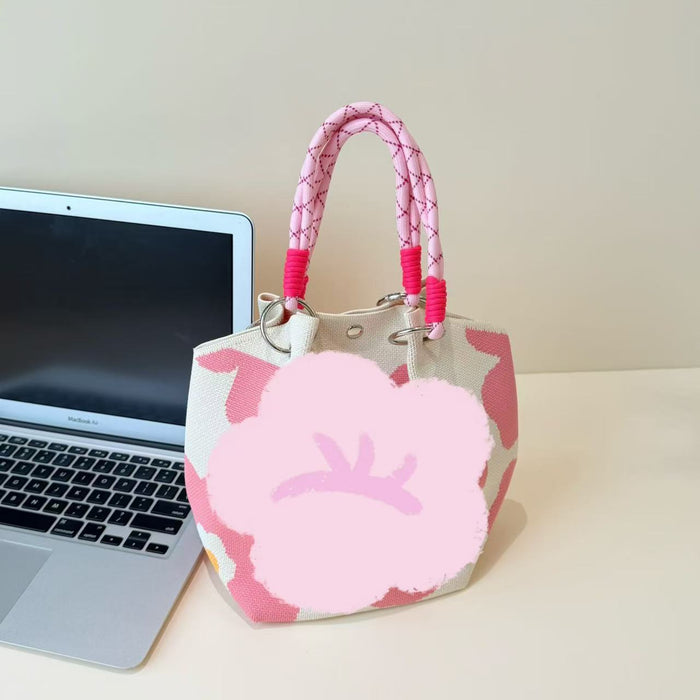 Wholesale Cartoon knitted bag large capacity vegetable basket