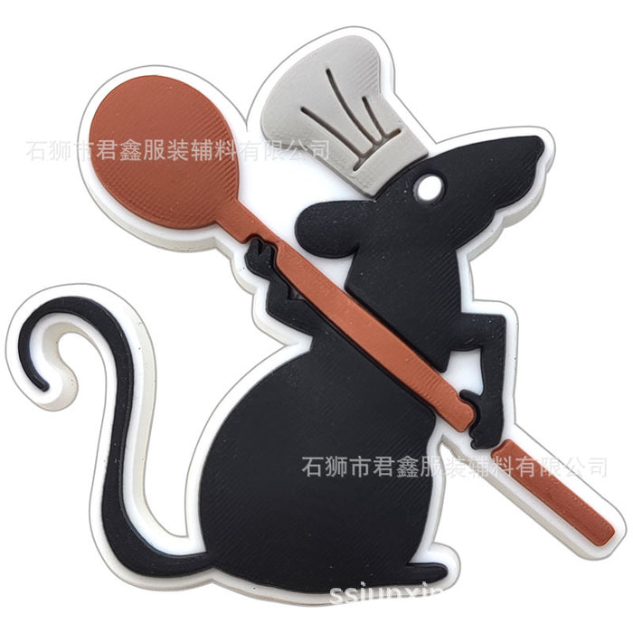 Wholesale 50pcs Buckle  Pvc Soft Glue DIY Accessories Shoes Charms