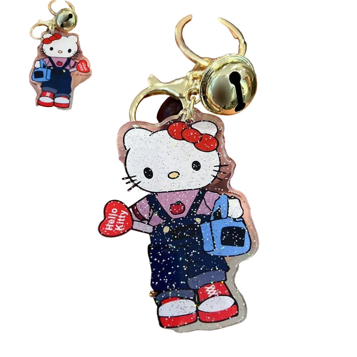Wholesale 5 PCS Cute cartoon double sided acrylic keychain