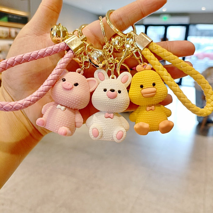 Wholesale PVC Wool Animal Keychain JDC-KC-MingT127