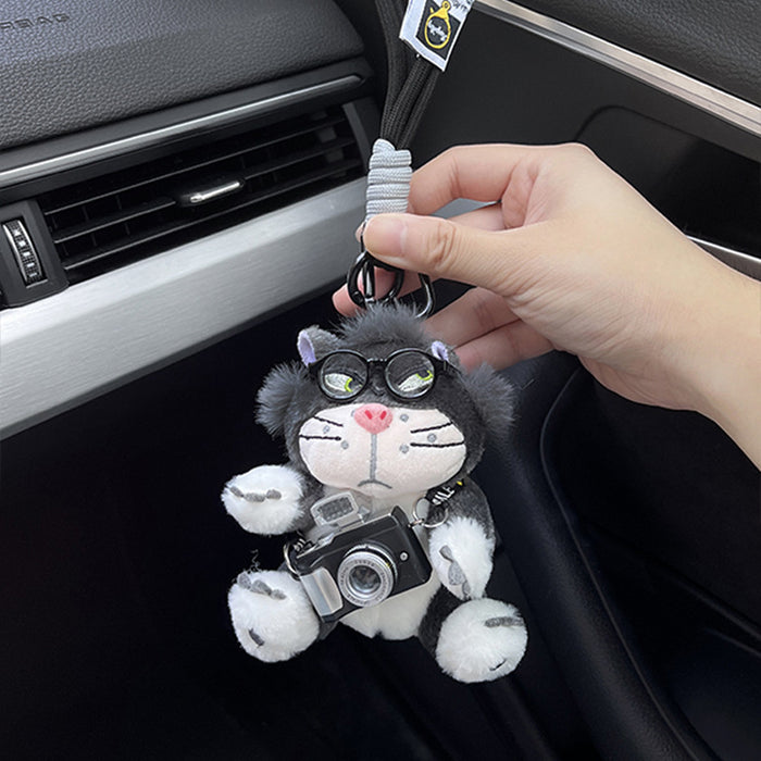 Wholesale Cute Plush Pendant Bow Car Keychain Car Hanging Bag Pendant Keychain