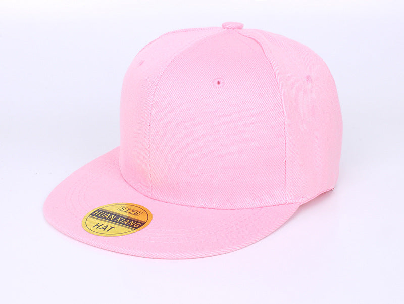 Wholesale Red Solid Color Baseball Cap Flat Brim Skateboard Hip Hop Adjustable Summer Fashion