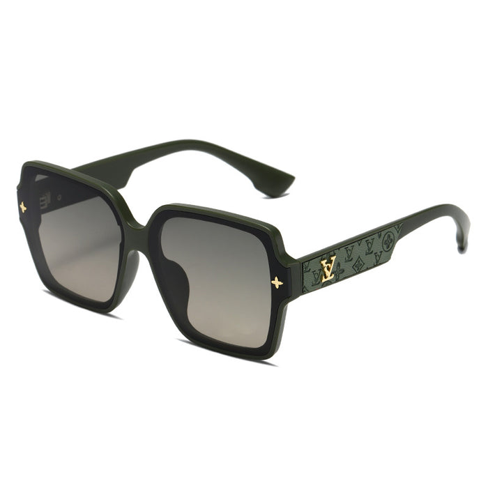 Wholesale Anti-UV Large Square Frame PC Women's Sun Sunglasses  JDC-SG-Bofeng001