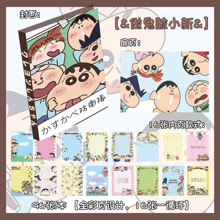 Wholesale 5pcs Cartoon Hand Ledger Cute Animation Journal Color Page Notepad