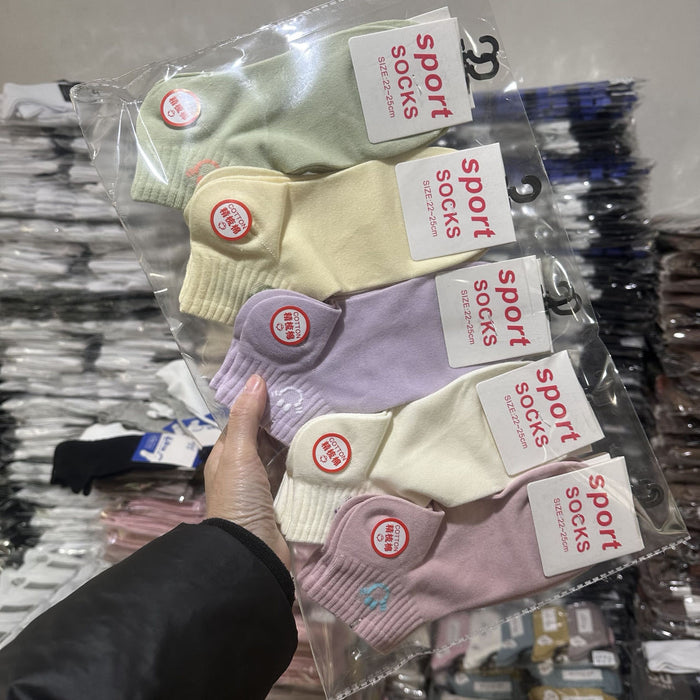 Wholesale Thin breathable low top socks, boat socks, short socks, cotton socks