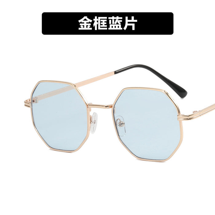 Wholesale Fashion polygon sunglasses, new street photography personalized sunglasses