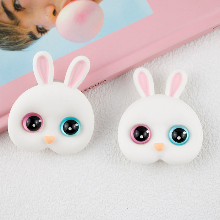 Wholesale Cartoon heterochromatic rabbit phone stand