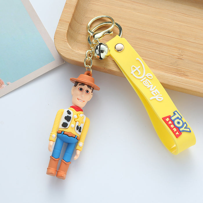 Wholesale Silicone Cartoon Keychain Pendant Car Key Accessory and Bag Charm for Everyday Use