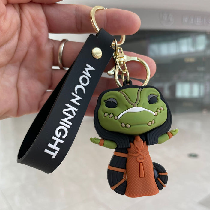 Wholesale Cross border drop glue figurine pendant, bag hanging decoration, car keychain, keychain wholesale