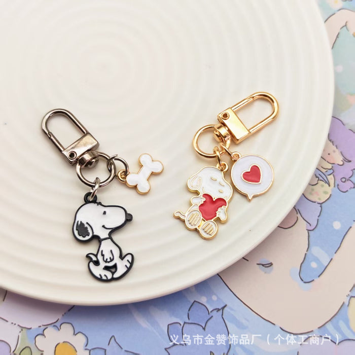 Wholesale Cute couple keychain cartoon pendant love earphone cover pendant small gift