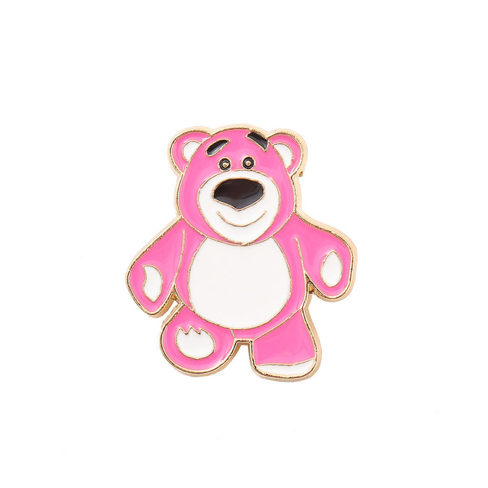 Wholesale Electroplated Metal Cartoon Brooch Pin Fashion Accessory For Bags Clothing Gift