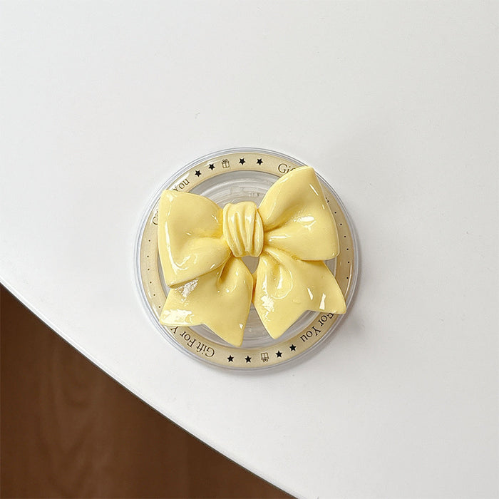 Wholesale Solid-Color Bowknot Magnetic Phone Grips