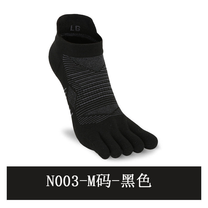 Wholesale breathable sweat-absorbent five-finger socks backrest toe socks short five-toe sports sock