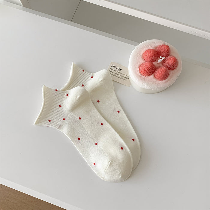 Wholesale Cute, sweet, fashionable boat socks, combed cotton short socks