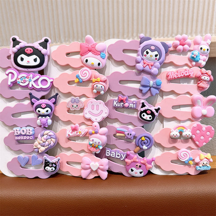 Wholesale Cartoon Children's Soft Glue Hair Clip Set JDC-HC-Jiangx001