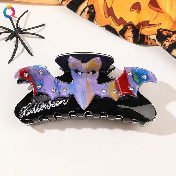 Wholesale Halloween Skull Ghost Shark Clip Acrylic Hairpin JDC-HC-Yiyue001