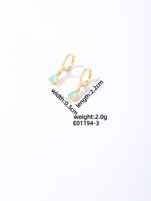 Wholesale Zirconia inlaid exquisite earrings and accessories, new versatile and niche high-end earrings and accessories wholesale