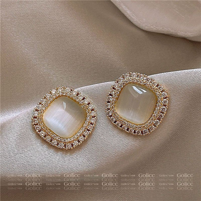 Wholesale Retro Cat' s Eye  Hoop Earrings