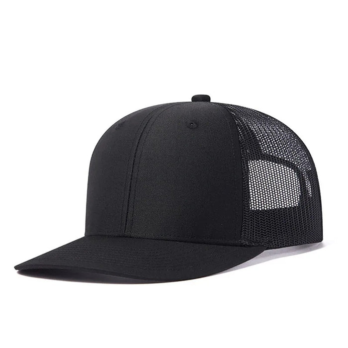 Wholesale Khaki pure color light board duckbill cap with wide brim and breathable mesh baseball cap